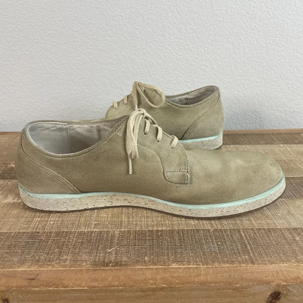 Camper Mens Magnus‎ Oxford Dress Shoes EU 44 11 Beige Waxed Leather 18897 *read